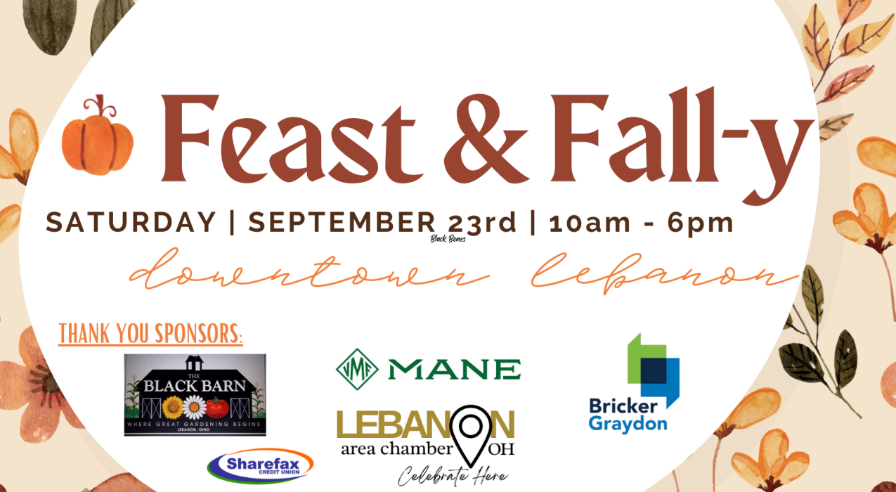 Feast and Fall-y banner with Lebanon logo